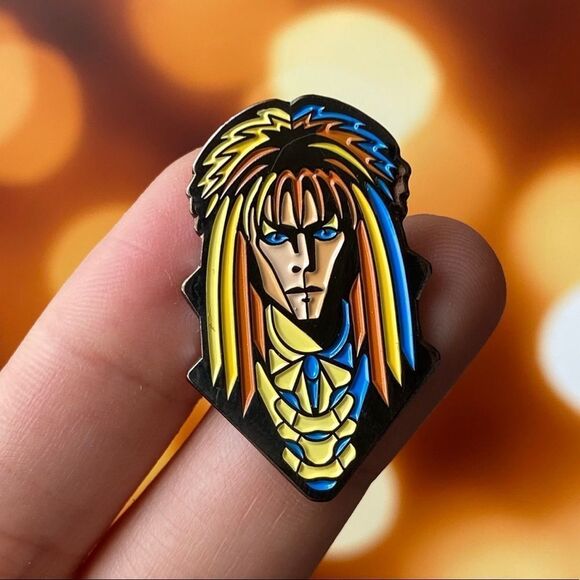80s Bowie Enamel Pin/ Brooch - Picture 1 of 7